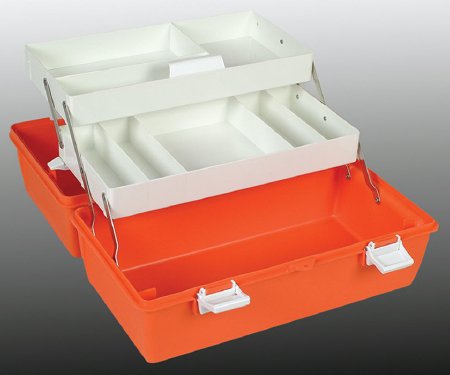 Health Care Logistics Emergency Box Health Care Logistics® Orange 8-3/4 X 10-1/4 X 17-5/8 Inch - Each - 1800-EA
