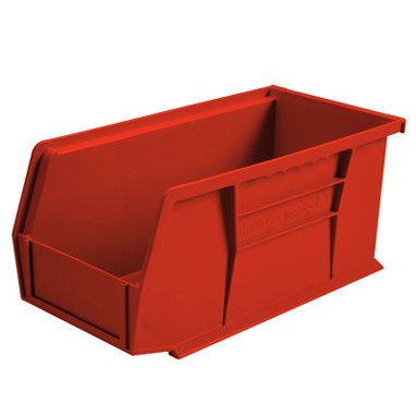 Health Care Logistics Storage Bin HCL® Super Tough Red Plastic 5 X 5-1/2 X 10-7/8 Inch - Each - 1410R-EA