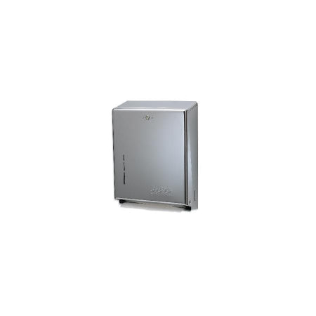 RJ Schinner Co Paper Towel Dispenser San Jamar® Chrome Finish Steel Manual 500 Count Wall Mount - Each - T1900XC-EA