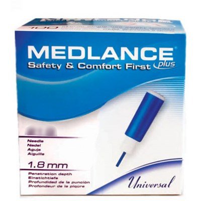 Cambridge Sensors USA Safety Lancet Medlance® 21 Gauge Retractable Push Button Activation Finger - Case of 2000 - 921-21-CS