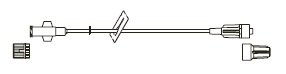 Codan US Corp IV Extension Set Codan® Mini Bore 14 Inch Tubing Without Filter - Case of 50 - BC524-CS