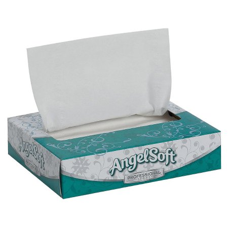 Georgia Pacific Angel Soft Professional Series® Facial Tissue White 5-3/5 X 7-1/5 Inch 50 Count - Case of 3000 - 48550-CS
