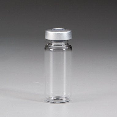 Health Care Logistics Sterile Empty Vial (SEV) Borosilicate Glass 10 mL Stopper Cap - Box of 25 - 18493-BX