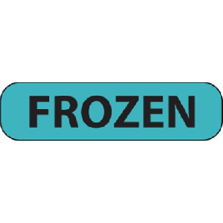Precision Dynamics Pre-Printed Label MedVision® Laboratory Use Blue Paper FROZEN Black Temperature Control 3/8 X 1-7/16 Inch - Each - MV02SB6625-EA