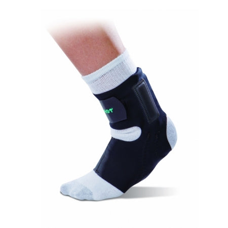 DJO Ankle Support Aircast® AirHeel™ with Stabilizers Large Pull-On / Hook and Loop Closure Male 11-1/2 and Up / Female 13 and Up Foot - Each - 09BL-EA