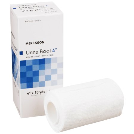 McKesson Unna Boot McKesson 4 Inch X 10 Yard Cotton Zinc Oxide NonSterile - Case of 12 - 2067-CS