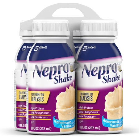 Abbott Nutrition Oral Supplement Nepro® with Carbsteady® Homemade Vanilla Flavor Liquid 8 oz. Bottle - Case of 4 - 63176-CS
