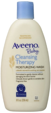 Johnson & Johnson Consumer Baby Soap Aveeno® Baby Liquid 8 oz. Bottle Unscented - Case of 12 - 111919400-CS