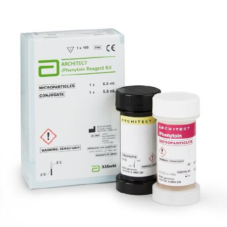 Abbott Immunoassay Reagent Architect™ Single Drug iPhenytoin 100 Tests - Box of 100 - 01P3425-BX