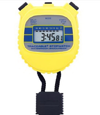 Cole-Parmer Inst. Digital Stopwatch Shockproof, Waterproof Traceable® 24 Hours Digital Display - Each - 94460-55-EA