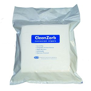 Connecticut Clean Room Cleanroom Wipe CCRC ISO Class 7 White NonSterile Cellulose / Polyester 12 X 12 Inch Disposable - Case of 1800 - CR12-150-CS