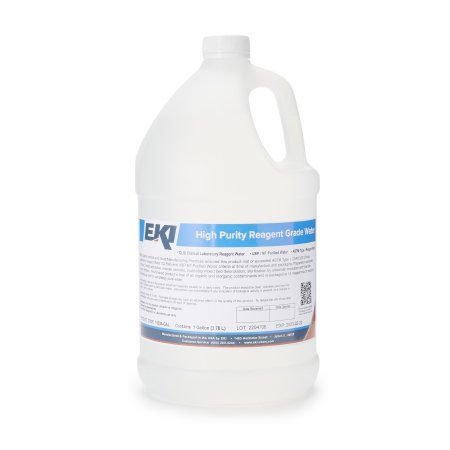 EK Industries Inc Chemistry Reagent Deionized Water Reagent Grade / ASTM Type I 100% 1 gal. - Case of 4 - 15335-GAL-CS