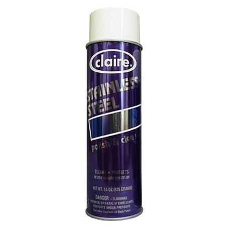 RJ Schinner Co Claire® Stainless Steel Cleaner Aerosol Spray Liquid 15 oz. Can Citrus Scent NonSterile - Case of 12 - CL841-CS