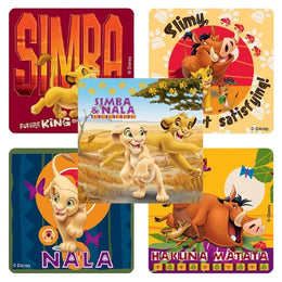 SmileMakers SmileMakers® 100 per Unit Disney The Lion King Hakuna Matata Sticker 2.5 Inch - Box of 75 - ST577R-BX