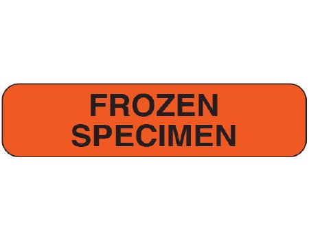 Shamrock Scientific Pre-Printed Label Shamrock Laboratory Use Red Vac FROZEN / SPECIMEN Black Temperature Control 5/16 X 1-1/4 Inch - Each - UPCR-1064-EA