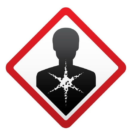 United Ad Label Pre-Printed Label pdc® Warning Label Red / White Paper GHS Symbol Black OSHA 1-1/2 X 1-1/2 Inch - Roll of 1 - ULGHS8-RL