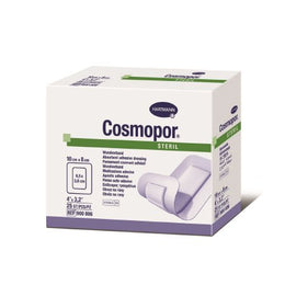 Hartmann Adhesive Dressing Cosmopor® 3-1/5 X 4 Inch Nonwoven Rectangle White Sterile - Box of 25 - 900806-BX