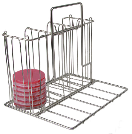 McKesson Caddy Rack Petri Dish McKesson 13 X 9.5 X 11.25 Inch Stainless Steel - Each - 3116-EA