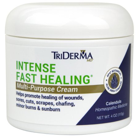 Genuine Virgin Aloe Corp dba Triderma Hand and Body Moisturizer TriDerma® MD Intense Fast Healing 4 oz. Jar Unscented Cream - Each - 09041-EA