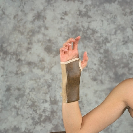Scott Specialties Wrist Brace Contoured Aluminum / Elastic / Vinyl Right Hand Beige Medium - Each - 4039 BEI MDR-EA