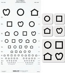 Good-Lite Preschool Eye Test Chart Good-Lite® 20 Foot Distance Acuity Test - Each - 800723-EA
