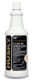 Canberra Husky® Non Acid Bowl and Bathroom Surface Disinfectant Cleaner Quaternary Based Manual Pour Liquid 32 oz. Bottle Floral Scent NonSterile - Case of 12 - HSK-320-03-CS