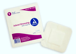 Dynarex Adhesive Dressing Dynarex 4 X 4 Inch Square Sterile - Box of 25 - 3493-BX