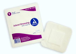 Dynarex Adhesive Dressing Dynarex 4 X 4 Inch Square Sterile - Case of 150 - 3493-CS