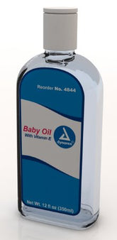 Dynarex Baby Oil Dynarex® 12 oz. Bottle Scented Oil - Case of 24 - 4844-CS