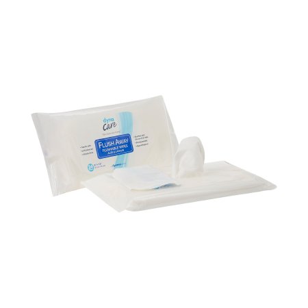 Dynarex Flushable Personal Wipe Flush Away Adult Soft Pack Aloe / Lanolin Scented 24 Count - Pack of 1 - 1322-PK