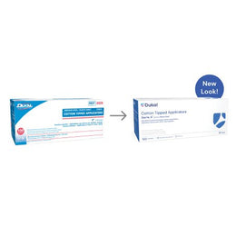 Dukal Swabstick Dukal™ Cotton Tip Plastic Shaft 6 Inch Sterile 2 per Pack - Case of 1000 - 9026-CS