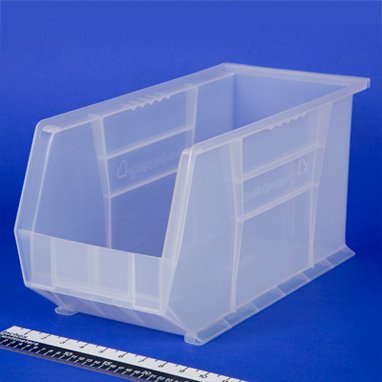 Health Care Logistics Storage Bin HCL® Super Tough Semi-Clear Plastic 8-1/4 X 9 X 18 Inch - Each - 1434C-EA
