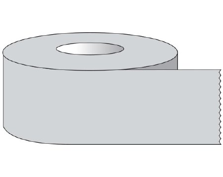 Shamrock Scientific Blank Label Tape Shamrock Multipurpose Label Gray Tape 1/2 X 500 Inch - Each - ST-12-14-EA
