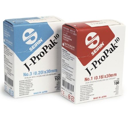 Lhasa OMS Acupuncture Needle Seirin® J-ProPak® 10 1 Japanese Gauge 30 mm Length J-Type - Box of 100 - SJ10.16X30-BX