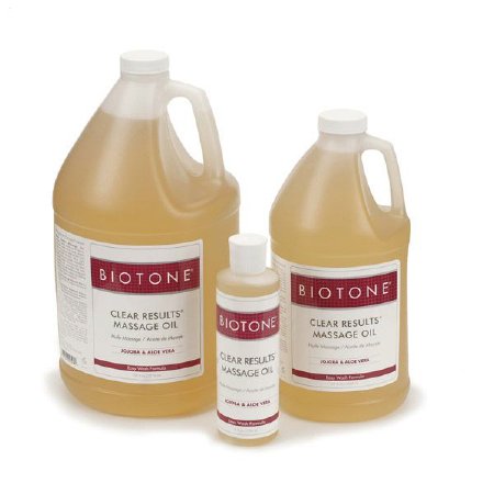 Lhasa OMS Massage Treatment Biotone® Clear Results 8 oz. Bottle Unscented Oil - Each - BT.CRO.8-EA