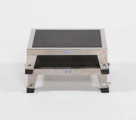 Blickman Step Stool EZ Stacking Stackable 1 Step Stainless Steel Frame 6-1/2 Inch Step Height - Each - 8862SS-EA