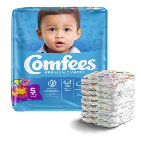 Attends Healthcare Products Unisex Baby Diaper Comfees® Size 5 Disposable Moderate Absorbency - Bag of 27 - 41541-BG