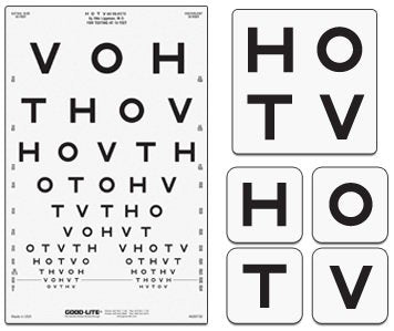 Good-Lite Preschool Eye Test Chart Good-Lite® 10 Foot Distance Acuity Test - Each - 600758-EA