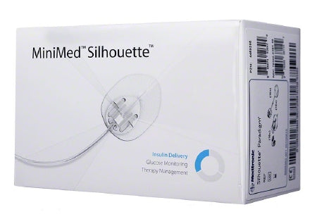 Medtronic Insulin Infusion Set Silhouette®Paradigm® 13 mm 43 Inch Tubing Without Port - Box of 10 - MMT-382A-BX