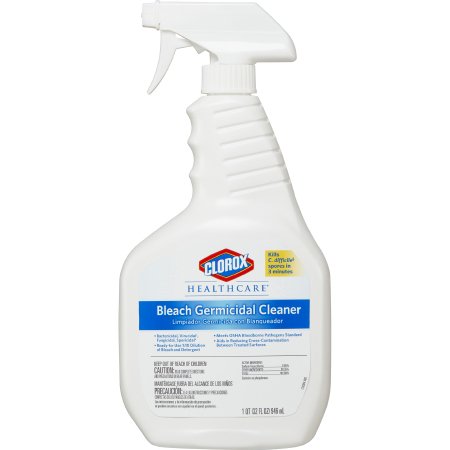 The Clorox Company Clorox Healthcare® Bleach Germicidal Surface Disinfectant Cleaner Pump Spray Liquid 32 oz. Bottle Fruity Floral Bleach Scent NonSterile - Each - 68970-EA