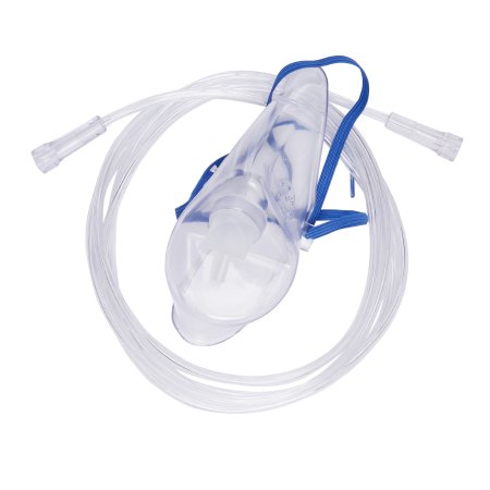 McKesson Oxygen Mask McKesson Elongated Style Adult One Size Fits Most Adjustable Head Strap - Each - 32633-EA