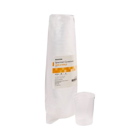 McKesson Specimen Container McKesson 192 mL (6.5 oz.) Without Closure NonSterile - Case of 20 - 560-CS