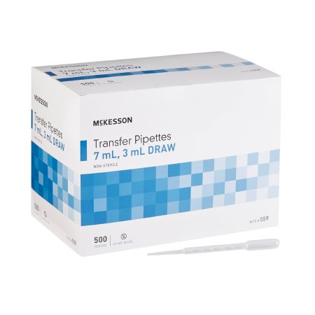 McKesson McKesson Transfer Pipette 7.5 mL 0.5 to 3 mL Graduation Increments NonSterile - Box of 1 - 559-BX