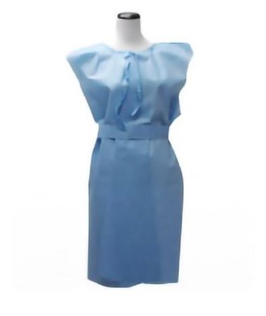 HPK Industries Patient Exam Gown 2X-Large Blue Disposable - Case of 50 - 4570 SLT-CS
