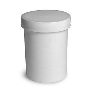 Precision Dynamics Ointment Jar Pharmex® Plastic White 2 oz. - Case of 48 - WOJ-2-CS