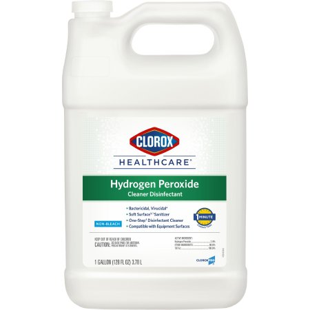 The Clorox Company Clorox Healthcare® Surface Disinfectant Cleaner Refill Peroxide Based Manual Pour Liquid 1 gal. Jug Unscented NonSterile - Each - 30829-EA