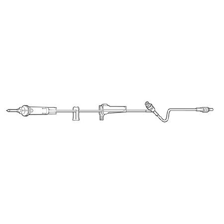 Baxter Primary IV Administration Set Clearlink™ Gravity 1 Port 10 Drops / mL Drip Rate Without Filter 76 Inch Tubing Solution - Case of 48 - 2C8401-CS