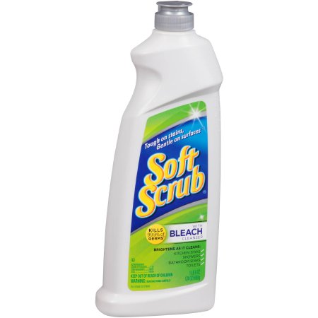 Lagasse Soft Scrub® with Bleach Surface Disinfectant Cleaner Manual Squeeze Liquid 24 oz. Bottle Floral Scent NonSterile - Case of 9 - DIA01602-CS