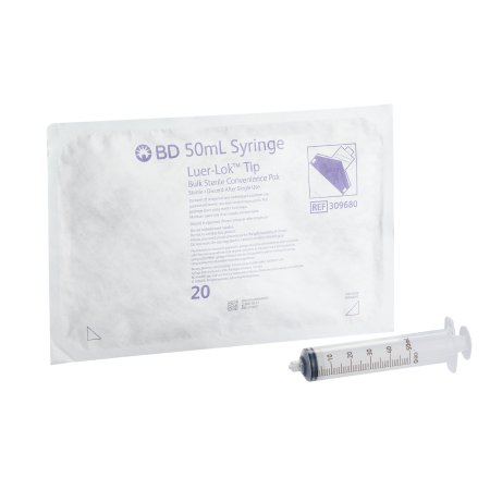 BD Pharmacy Tray BD Luer-Lok™ Luer Lock Tip Without Safety - Case of 120 - 309680-CS