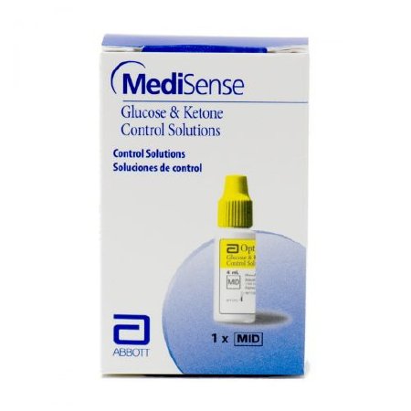 Abbott Blood Glucose Control Solution MediSense 4 mL Normal Level - Case of 6 - 8031205-CS